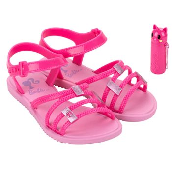 Sandalia-Rosa-Kids-Multiplas-Tiras-|-Barbie-Tamanho--23---Cor--ROSA-MEDIO-0